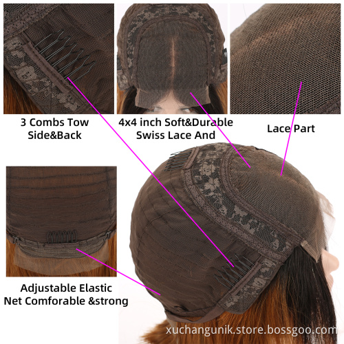 Uniky short human lace wigs ombre 1b 30 brazilian human hair bob wig tangle free yes ombre lace front wig